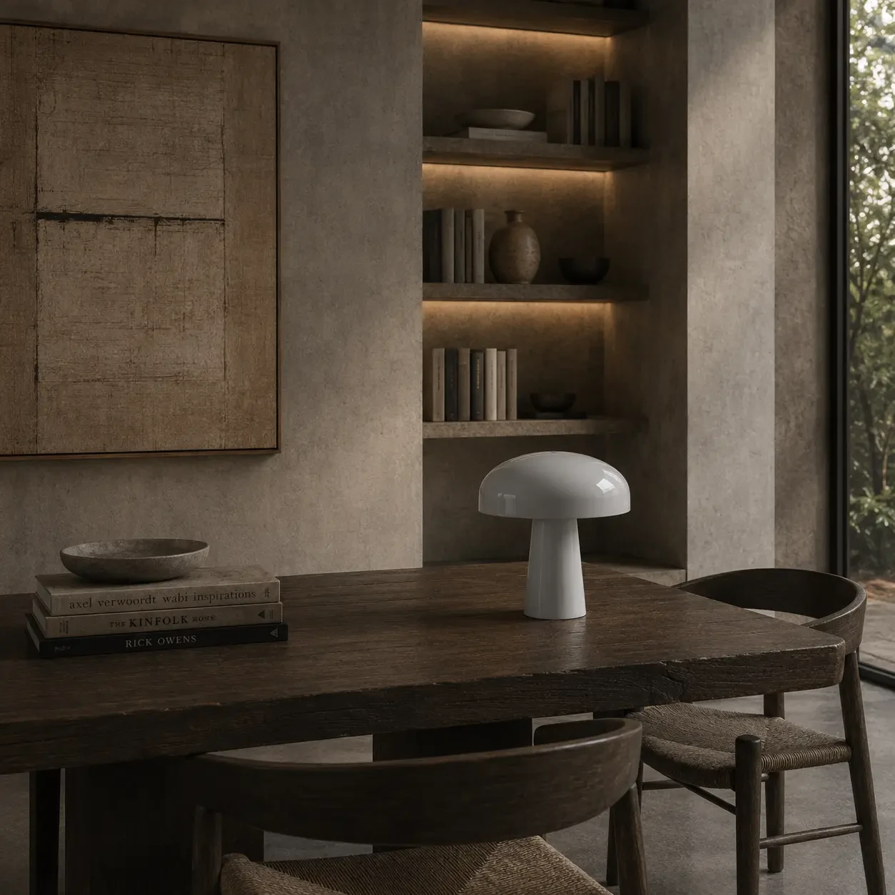 Pilz sculptural table light