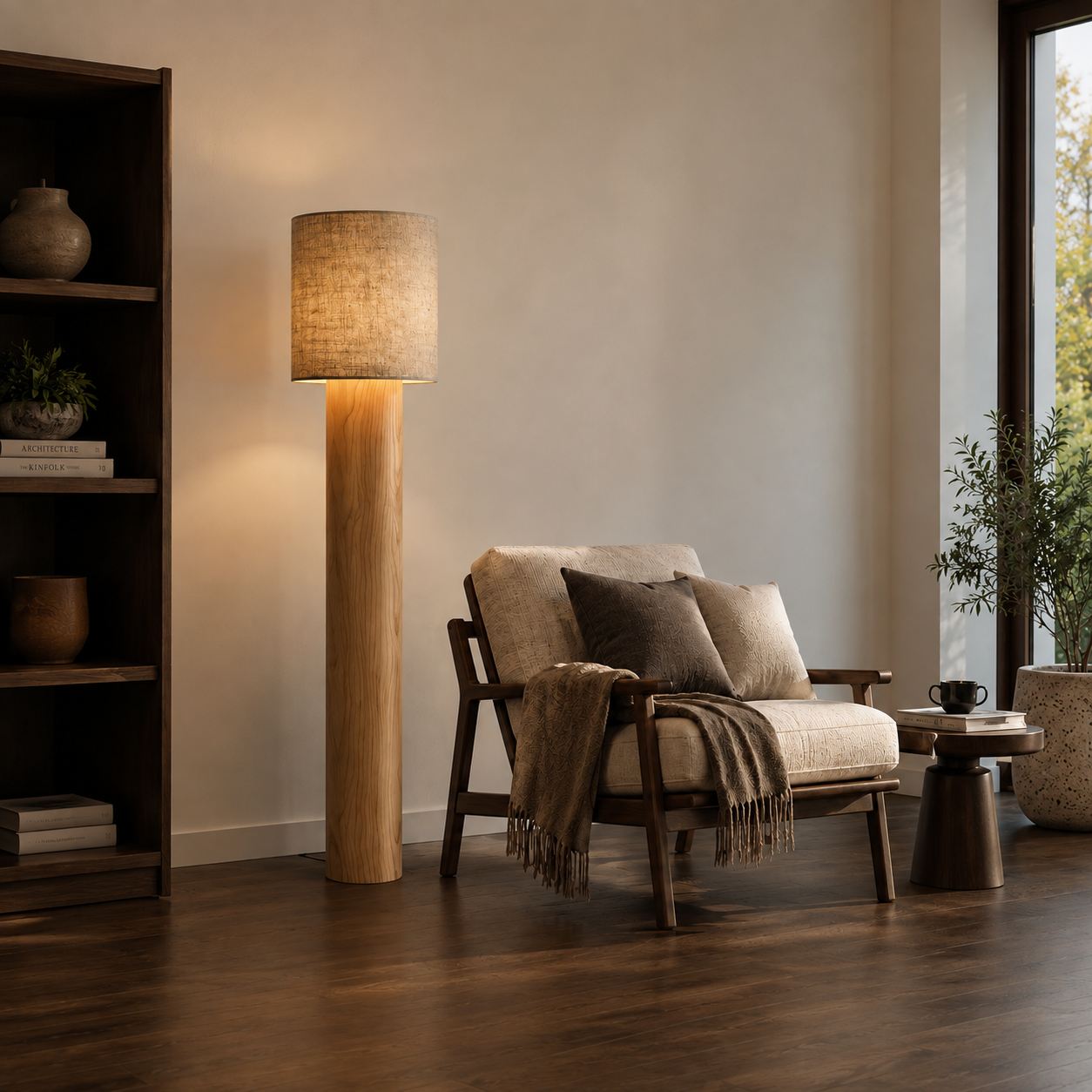 Gabona floor lamp reading-corner light