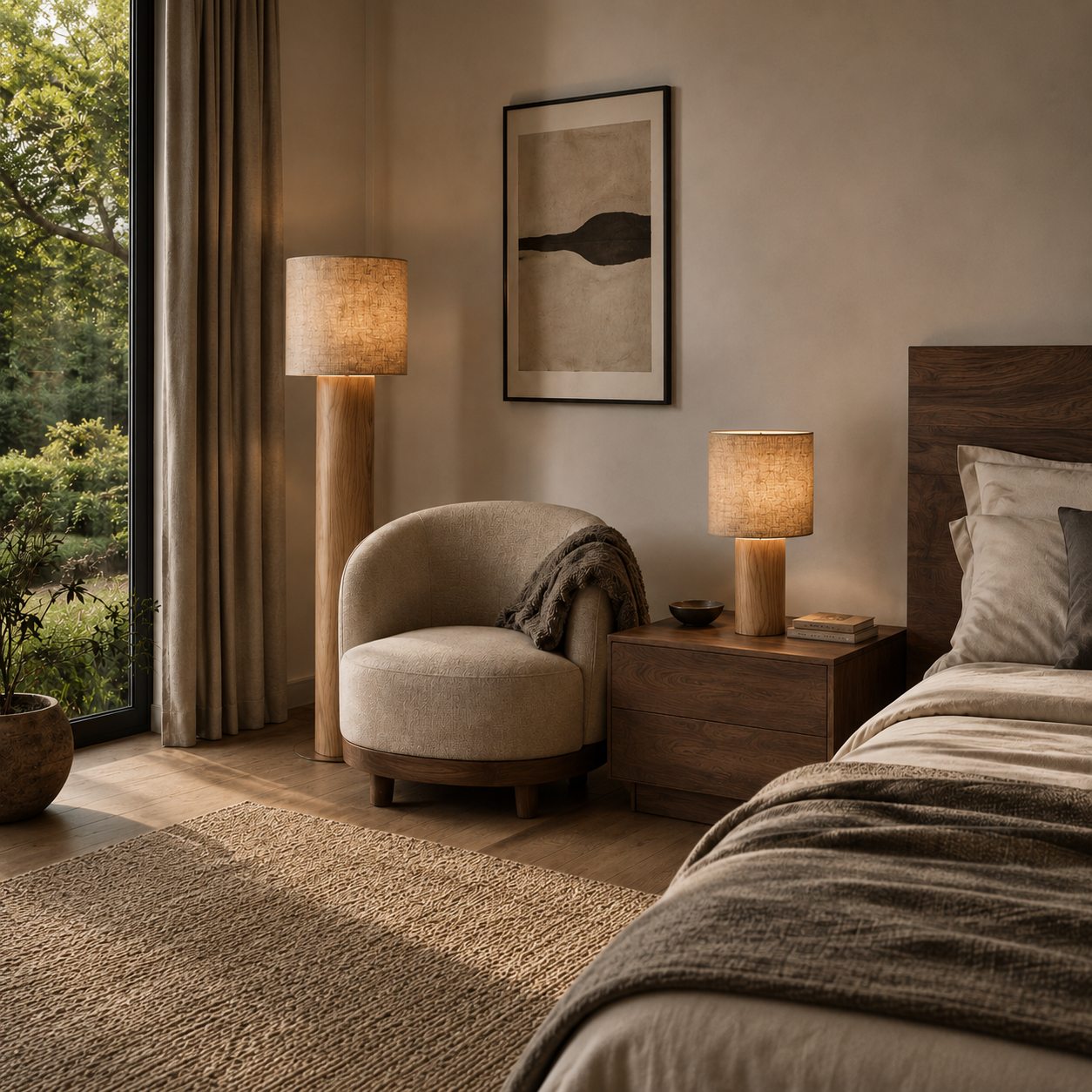 Gabona table + floor bedroom layers