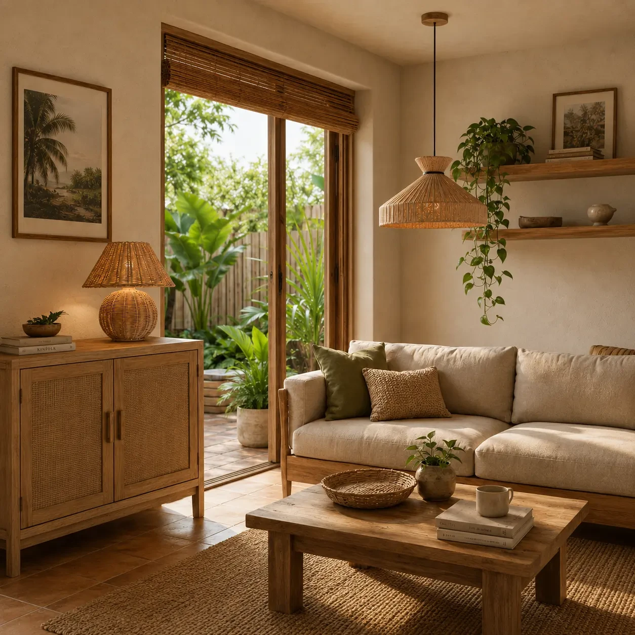 Natural material room pairing