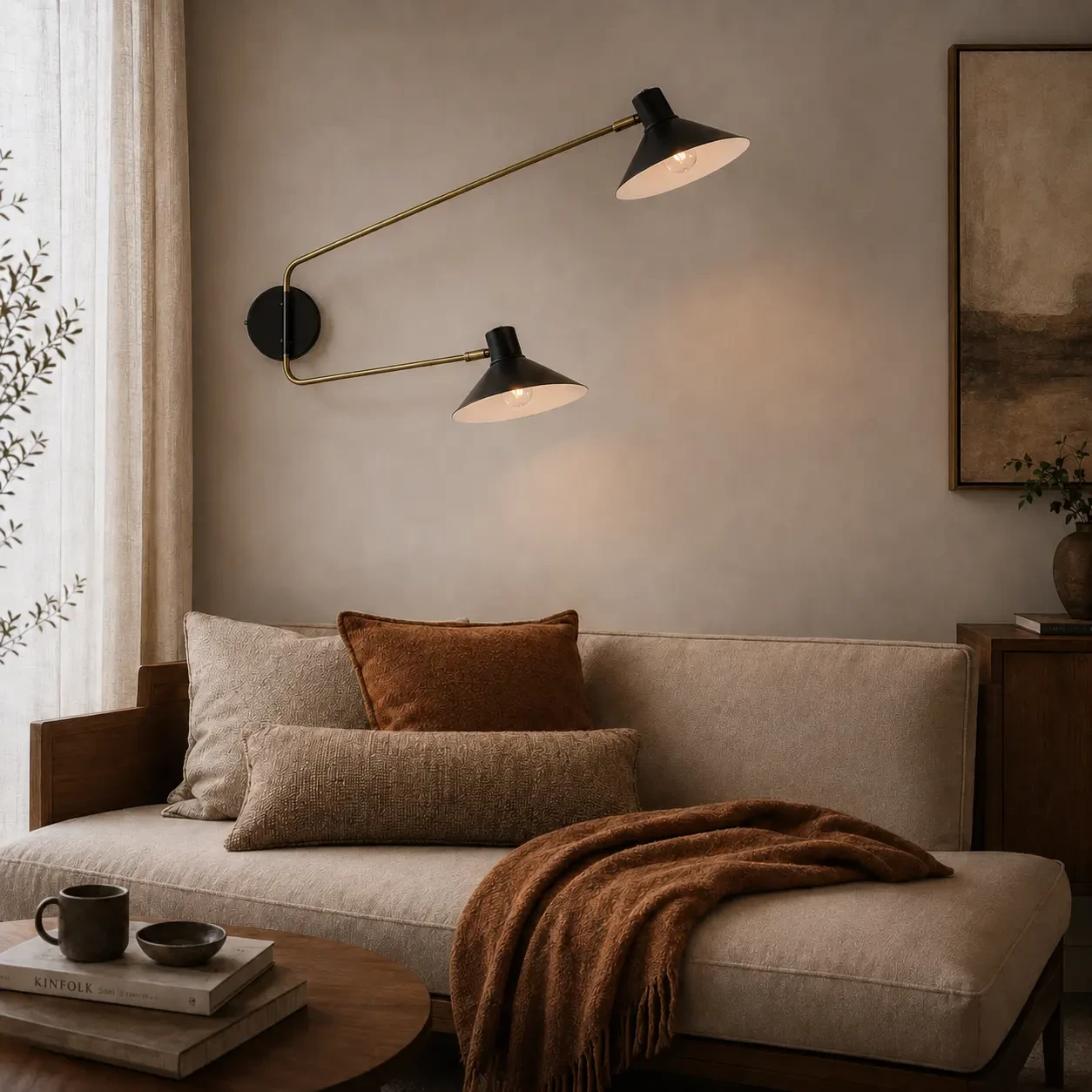 Lenny bringing warmth to a relaxed living space.